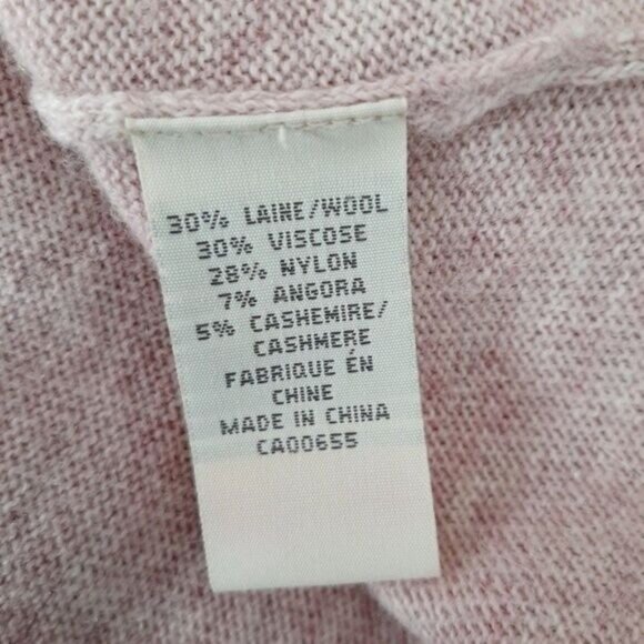 RW&CO Off-Shoulder Sweater Top Pastel Pink Sz S - Picture 8 of 8